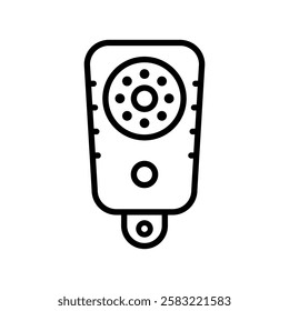 Bodycam line icon, body camera made linear style, sign camera for use logo and other design.
