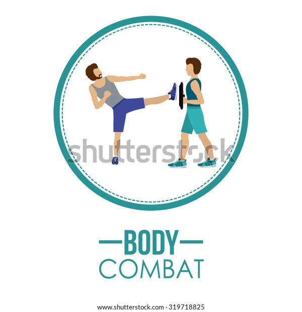 Bodycombat Concept Avatar Design Vector Illustration Stock Vector ...