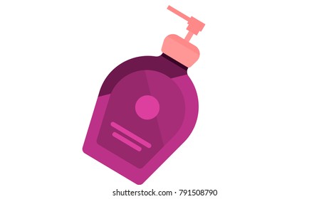 Bodycream bottle isolated vector illustration