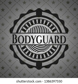 Bodyguard dark emblem. Vector Illustration. Detailed.