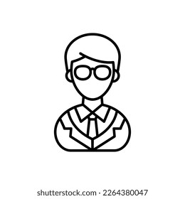 Bodyguard Male icon in vector. Logotype