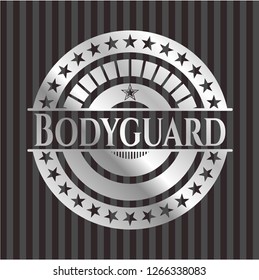 Bodyguard silver emblem or badge