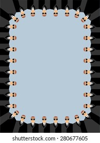 Bodyguards. Frame of  peoples. Security service. Vector illustration