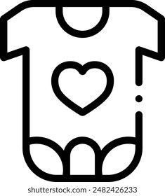 bodysuit icon. Thin Linear Style Design Isolated On White Background