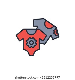 bodysuit icon. vector.Editable stroke.linear style sign for use web design,logo.Symbol illustration.