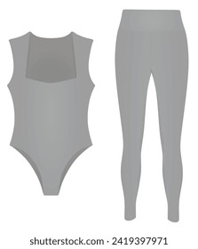 Traje y piernas. ilustración vectorial