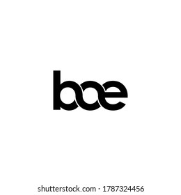 boe letter original monogram logo design