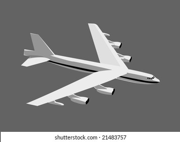 Boeing B-52 Stratofortress Vector (layered)