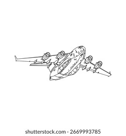 Boeing C-17 Globemaster III Cargo Aircraft Vektorgrafik