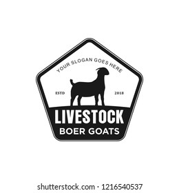 boer goat livestock logo inspiration