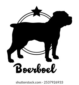 Boerboel dog silhouette,  dog, dog breeds, logo, vector, silhouette, logo design, animal, illustration, icon, sign, design, black,  symbol, pet