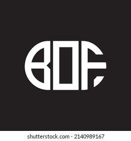 BOF letter logo design on black background. BOF 
creative initials letter logo concept. BOF letter design.
