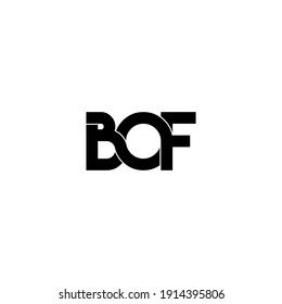 bof letter original monogram logo design