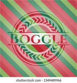 Boggle christmas style emblem.