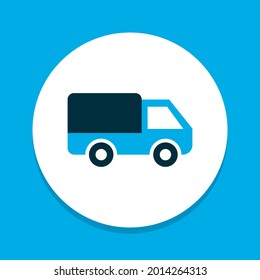 Bogie icon colored symbol. Premium quality isolated caravan element in trendy style.