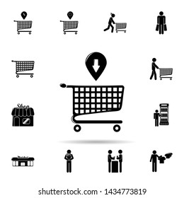 bogie loading icon. Universal set of shop for website design and development, app development