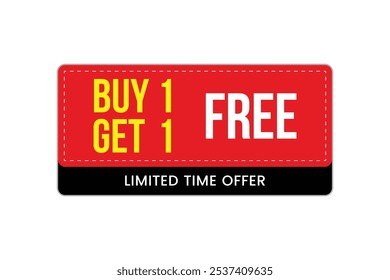 Bogo (buy one get one free) sale banner.