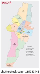 Bogota Administrative Map