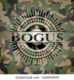 Bogus on camouflaged texture