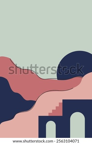 Bohemian abstract background. Middle East art decoration background