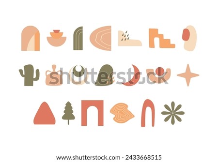 Bohemian Abstract Element Shape Collection