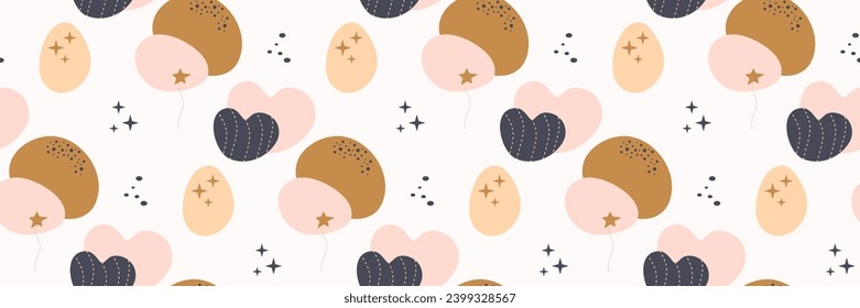 Böhmisches Babymuster. Nahtlose Babymuster im Boho-Stil