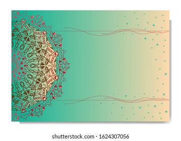 bohemian background with based lines