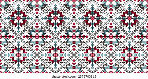 Bohemian background vector seamless geometric 