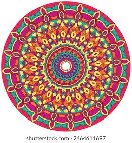 Bohemian Beauty: A Seamless Mandala Pattern for Abstract Decor