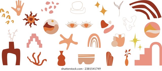 Bohemian Boho Aesthetic Graphic Element 1