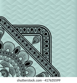 Bohemian design. mandala icon. decoration concept, vector illustration