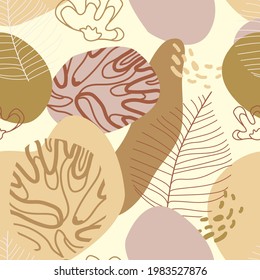 Bohemian elegant background. Abstract seamless pattern for textile, paper, invitations, wallpaper. 