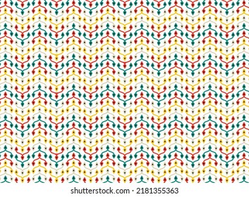 Bohemian embroidered seamless pattern. Patchwork style print for home decor, pillows, rugs, blankets. Hand-drawn ogi ornament. Vector illustration. Pakistani seamless wave pattern.