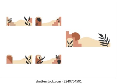 Bohemian footers Leaf Exotic Set