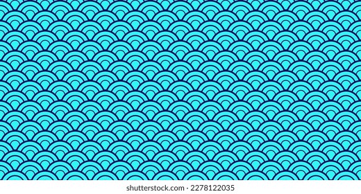 Bohemian Geometric Asian Print. Rich VIP Japanese Clothes Design. Chinese Seamless Wave Pattern. Elegant Kimono, Tie Dye Ikat Shibori Wabi Sabi Water Texture. Premium Japanese Wave Samless Pattern.