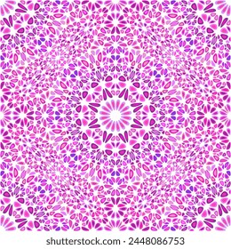 Bohemian geometrical flower mandala ornament pattern background - spiritual seamless oriental vector art design