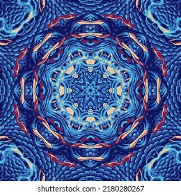 Bohemian mandala fractal background, Bohemian mandala fractal background