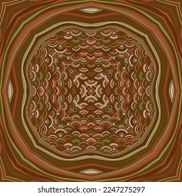 Bohemian mandala magic vector seamless ornament. Exotic patchwork sample or decoupage napkin print. Flourish chakra motif. Folkloric symmetrical design ethnic pattern Tribal oriental medallion rug.