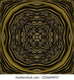 Bohemian mandala magic vector seamless ornament. Creative scrapbook sample, decoupage napkin print. Fantastic chakra motif. Silk symmetrical design ethnic pattern. Tribal oriental medallion rug.
