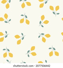 bohemian minimal lemon seamless pattern