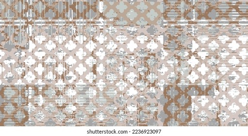 Bohemian modern abstract, ethnic highly detailed abstract texture or grunge background. For art texture vintage paper or border frame, damask pattern for carpet, rug, scarf, clipboard, shawl pattern