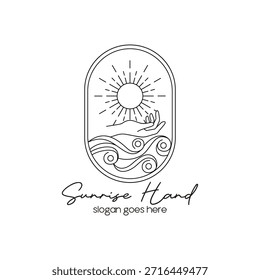 Vector de diseño de logotipo de naturaleza bohemia
