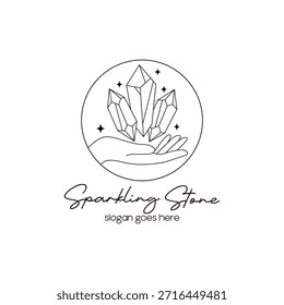 Vector de diseño de logotipo de naturaleza bohemia