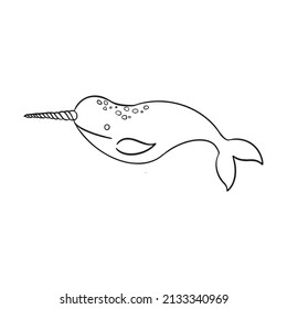Bohemian reef shark. Coloring book. Hand drawing coloring book for children and adults. Beautiful drawings with patterns and small details. For anti-stress and children s coloring, emblems or tattoos