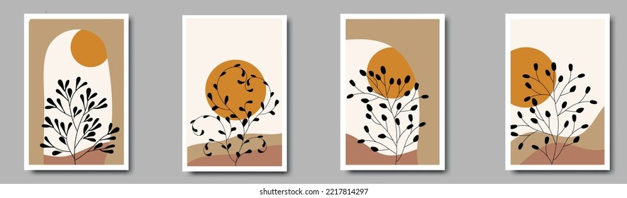Bohemian style Collection of contemporary artistic Design for wall decoration.