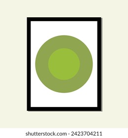 Bohemian style green eye sun painting modern aesthetic poster abstract geometric shape framed contemporary scandinavian mid century digital A3 A4 print book home wall decoration fabric card