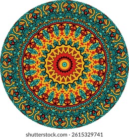Bohemian Style Mandala Featuring Relaxation