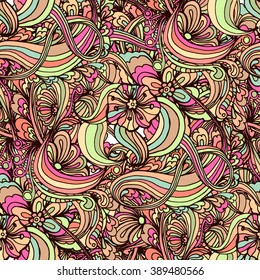 Bohemian style seamless tile.