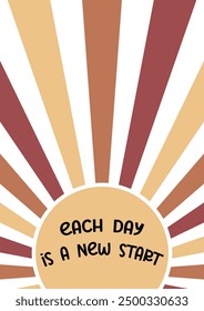 Bohemian Sun Positive Affirmation Poster