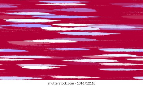 Bohemian Texture with Strokes and Stripes. Hand Drawn Fashion Seamless Pattern. Holiday, Summer Watercolor Texture. Advertising, Cover Print Design Background.